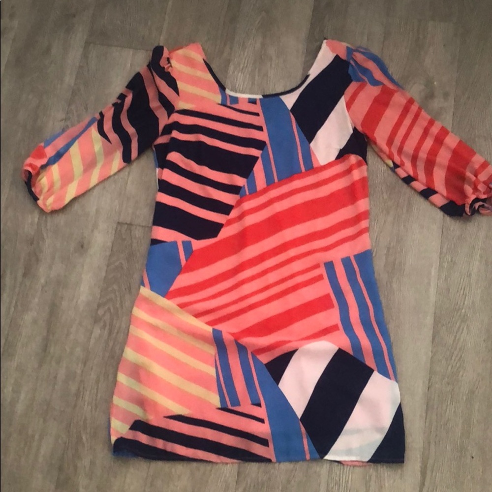 Printed shift dress